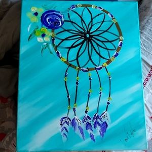 Native American Indian Dreamcatcher painting